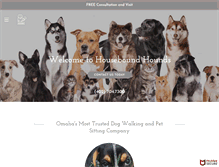 Tablet Screenshot of houseboundhounds.com
